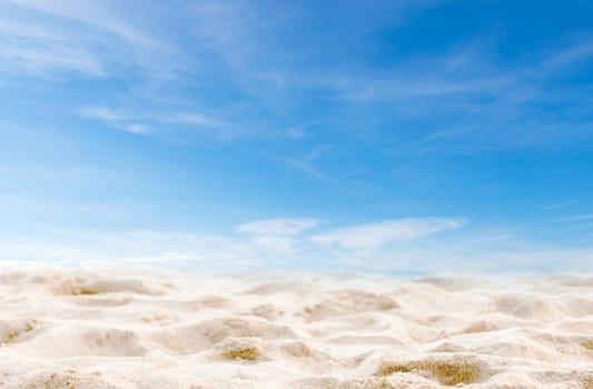 Beach and sky clear of holiday relax summer