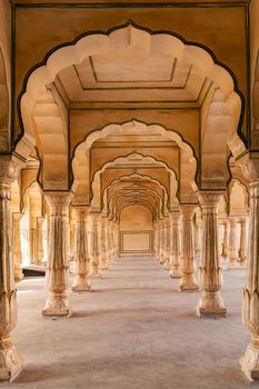 Amer Fort in Jaipur, Rajasthan, India. UNESCO world heritage.