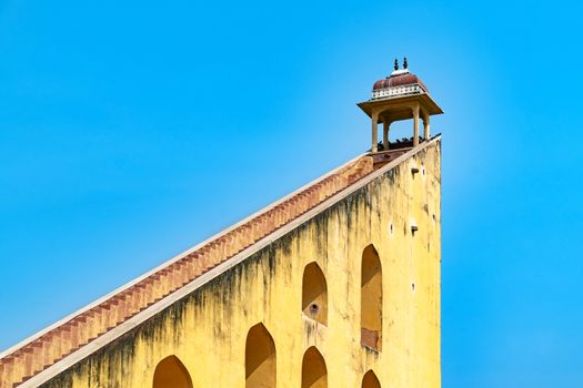 Jamtar Mantar, an astronomical park in Jaipur, Rajasthan, India. An UNESCO World heritage.