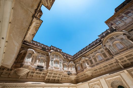 Mehrangarh fort at Jodhpur, Rajasthan, India. An UNESCO World heritage.