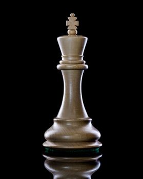 Black and White King of chess setup on dark background . Leader and teamwork concept for success. Chess concept save the King and save the strategy.