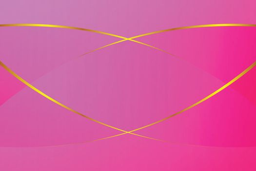 pink gradient color soft light and golden line graphic for cosmetics banner advertising luxury modern background (illustration)