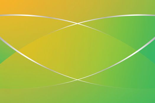 green and yellow gradient color soft light and silver line graphic for cosmetics banner advertising luxury modern background (illustration)