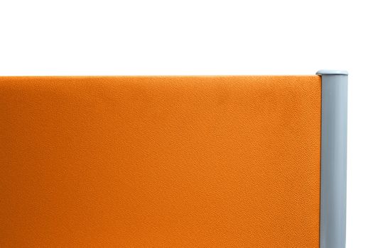 partition office orange color isolated on white background