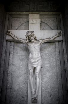 The suffering of Jesus Christ (statue fragment religion).