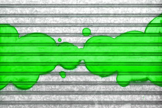 Green bubbles painted with spray paint on a roller shutter. It can be used as a poster, wallpaper, design t-shirts and more. Fully editable.