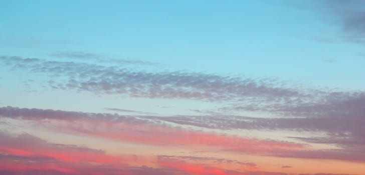 Beautiful evening sky with clouds