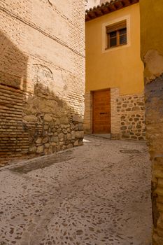 Toledo narrow street in Castile La Mancha, Spain