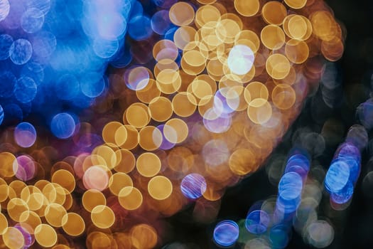 Beautiful shiny background with booble bokeh. Festive Christmas elegant abstract background. Picture with copy space.
