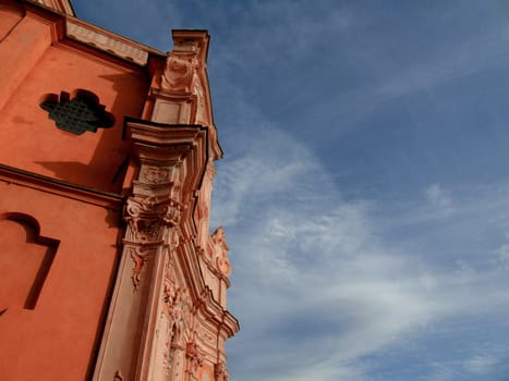 Cervo Ligure, Italy - 06/15/2020: Travelling around the Riviera Ligure in summer days. Beautiful photography of the small vilagges near the sea with typical old buildings.