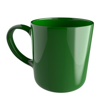 Coffee mug on white background