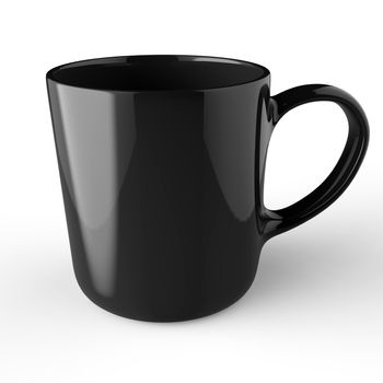 Coffee mug on white background