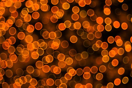 Classic bokeh “soap bubbles” Lush Lava. Festive Christmas elegant abstract background with booble bokeh lights. Background with defocused lights. Copy space.