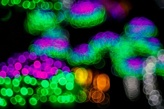 Beautiful shiny background with bubble bokeh. Festive Christmas elegant abstract background. Picture with copy space.