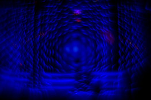 Abstract, defocused, blurred Phantom Blue light background. Natural defocused photo. Unique bokeh effect. Picture with copy space.
