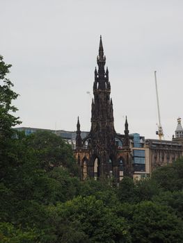 Sir Walter Scott monument in Edinburgh, UK