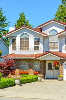 Fragment of luxury house in Vancouver, Canada