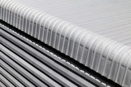 Metal sheet closeup roofing of Building industry big size, Heat insulation material texture for reflection sun radiation and protect sun light heat in to house, insulation fiber resistance sheet