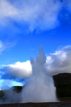 hot spring area, strokur, geysir, iceland