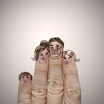 happy finger family design and creative work