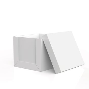 blank boxes on white background 