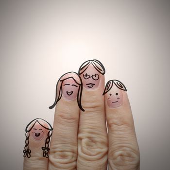 happy finger family design and creative work
