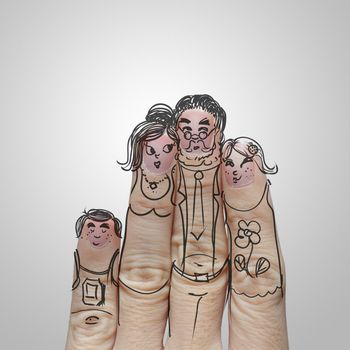 happy finger family design and creative work