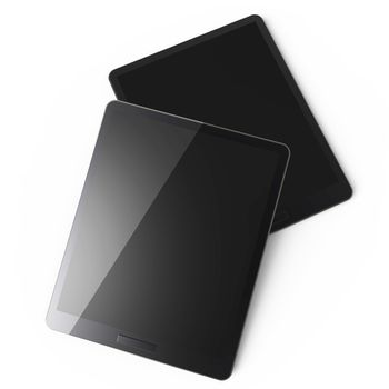 3d tablet pc on white background