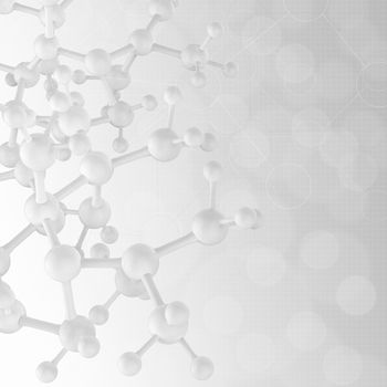 Abstract 3d  molecules medical background
