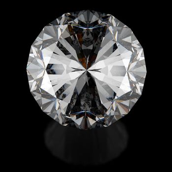 Diamonds on black 3d model