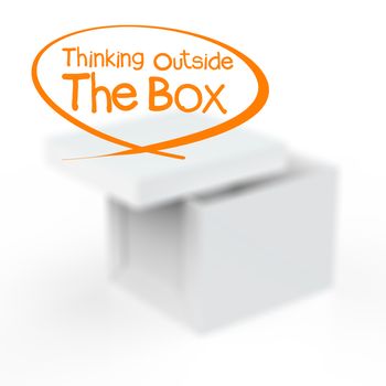 thinking outside the box as concept