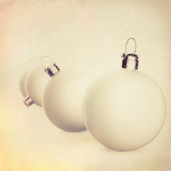 Christmas balls elements as vintage concept