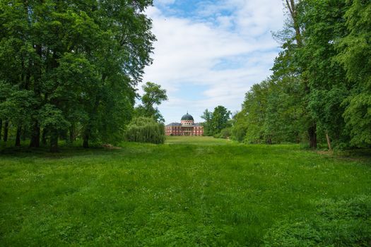 View towards Veltrusy castle