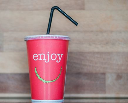 drink with straw happy