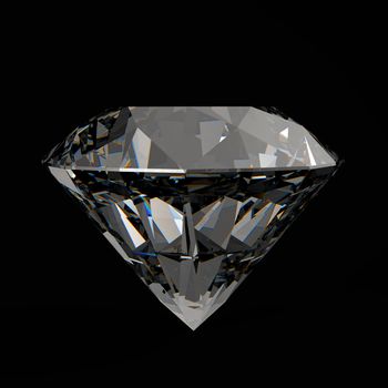 Diamonds 3d in composition as concept 