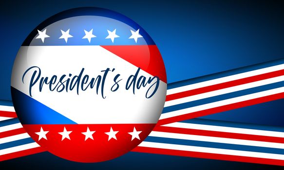 President's Day banners for United States holiday, 3d rendering