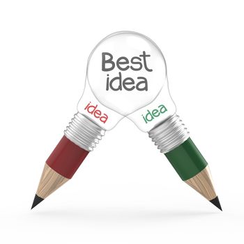 best idea concept creative 3d