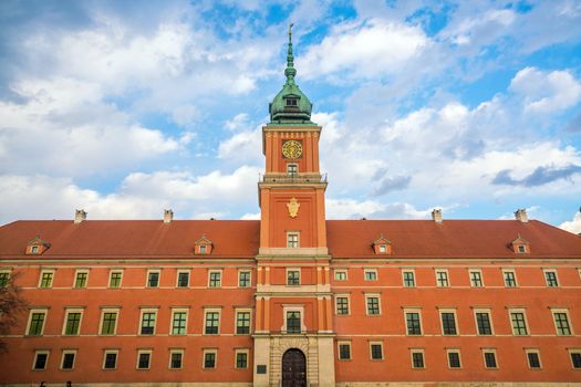 Royal Castle in Warsaw in a summer day, Poland