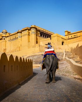 Amer Fort in Jaipur, Rajasthan, India. UNESCO world heritage.