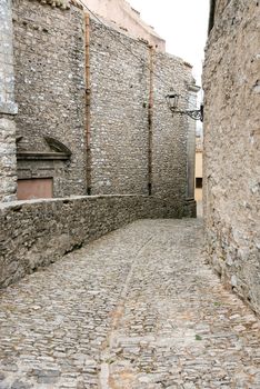 Small alleyway seen in Erice, Sicily