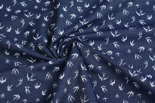 blue fabric texture, closeup, background. Use for sewing and tailoring, Sew dress and cloth