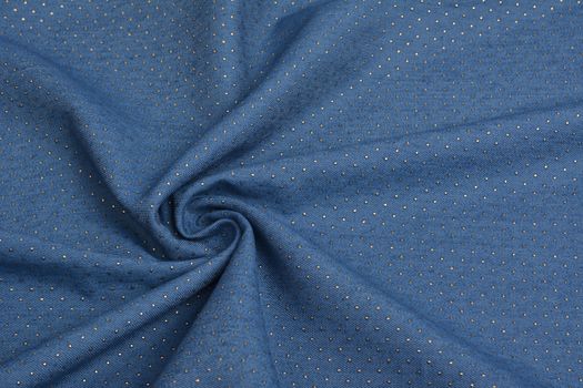 blue fabric texture, closeup, background. Use for sewing and tailoring, Sew dress and cloth