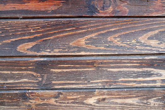 aged wooden boards close-up for background.