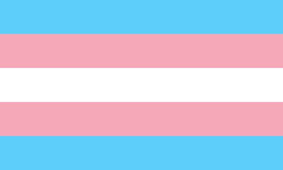 transgender trans people pride flag symbol illustration