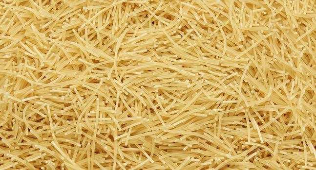 Group of vermicelli pasta texture top view, close-up