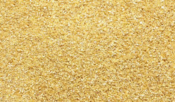 Fine ground durum wheat or groats -texture and details, closeup