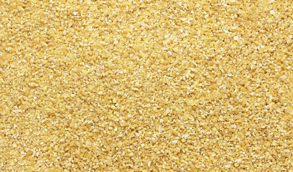 Fine ground durum wheat or groats -texture and details, closeup