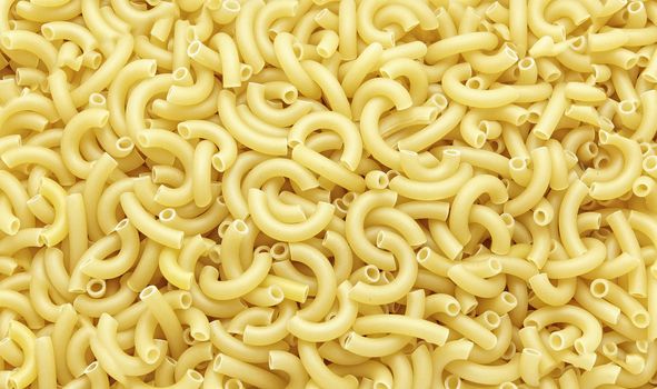 Heap of straw pasta with additional texture and details, top view, close-up