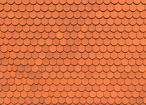 Orange roof tile texture, background