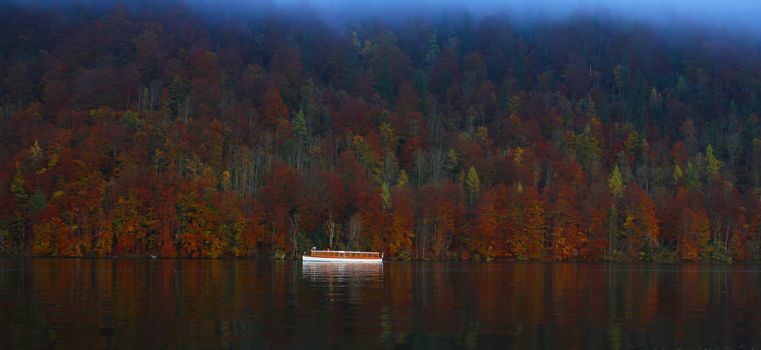 autumn scene Konigsee, Germany
